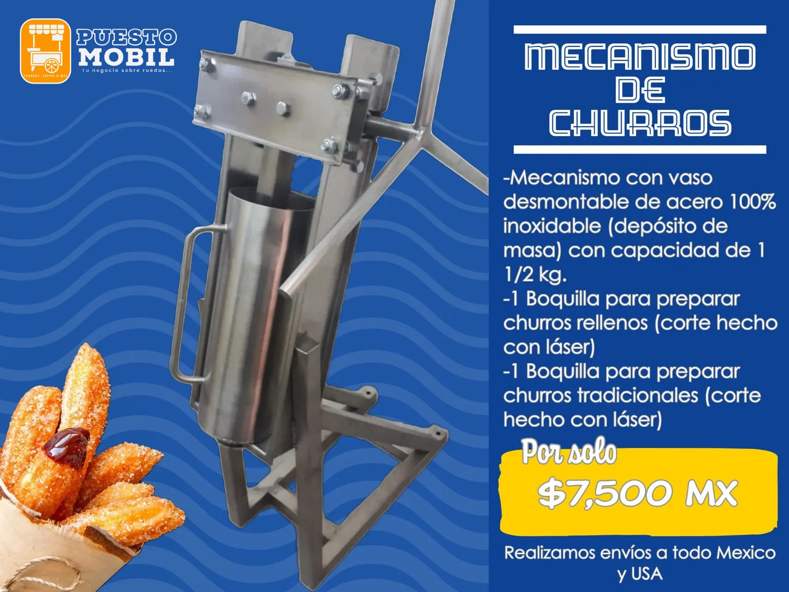 Máquina de churros Individual